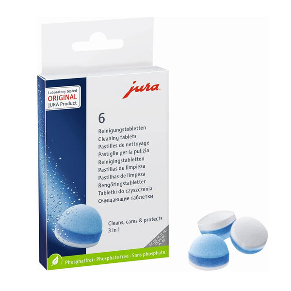 Jura 6 Cleaning Tablets 3 in 1 Phase