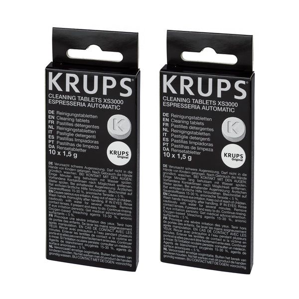 Krups Coffee Espresso Machine Cleaning Tablets XS3000