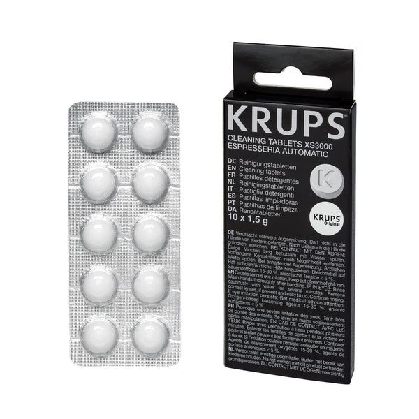 Krups Coffee Espresso Machine Cleaning Tablets XS3000
